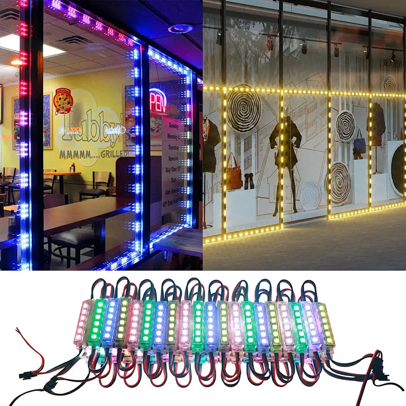 Outdoor Waterproof 6 Lights UCS2903 RGB Smart LED Module Light Window Lights